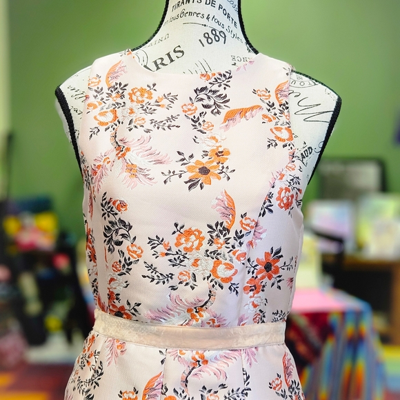 Endless Rose / Clothing  Fit and Flare Dusty Rose Brocade Dress - Picture 6 of 8